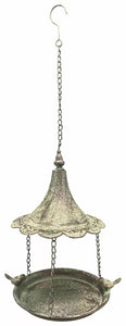 Vogeltränke Vogelbad hängend Metall 25x20cm H37cm Futterstelle Futterschale Garten