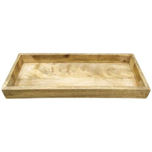 Tablett Dost Holz natur 34x12cm H4cm Serviertablett Holztablett
