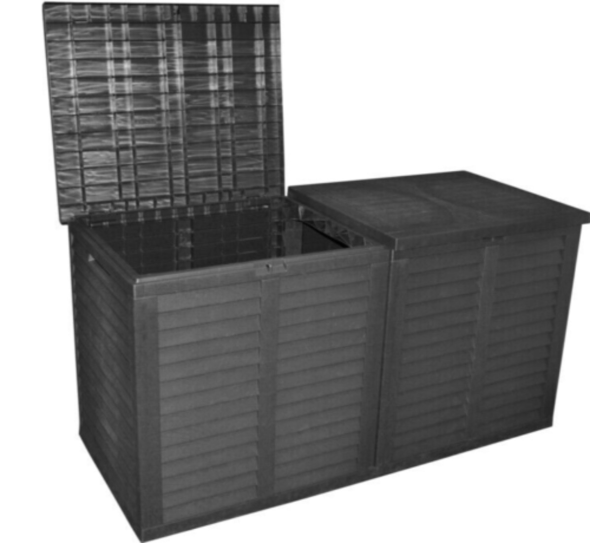 Auflagenbox XXL Kissenbox 750 Liter Gartenkissen 155x66x80cm Gartenbox anthrazit