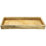 Lade das Bild in den Galerie-Viewer, Tablett Dost Holz natur 34x12cm H4cm Serviertablett Holztablett
