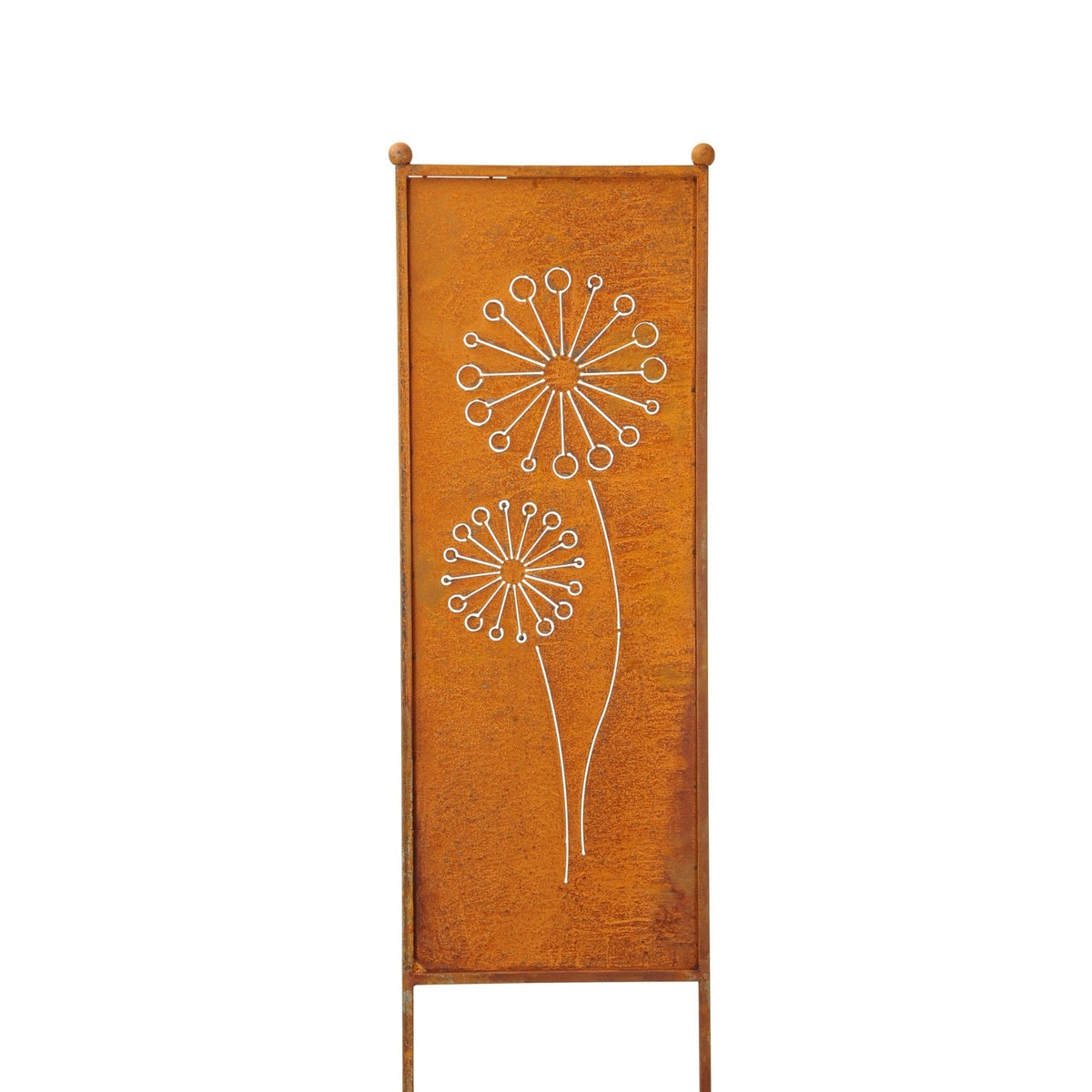 Stele Metall "Pusteblume" Sichtschutz Edelrost in 3 Größen wählbar