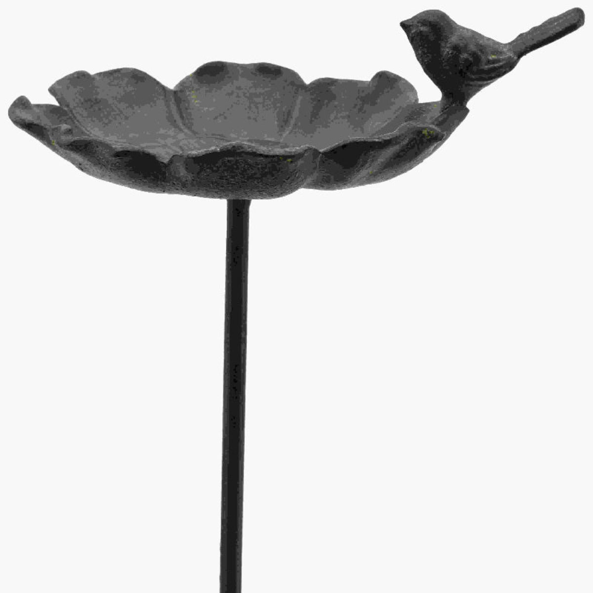 Vogeltränke  Futterplatz Vogelbad Metall ArtFerro Ø16cm H106cm 1Vogel Gartenstecker Deko Stecker Garten Futterstadion