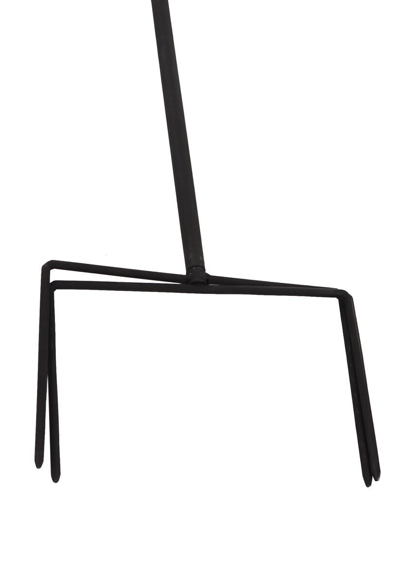 Windrad Metall Doppelt Windspiel Gartendeko Balkon Terrasse gelb/gold Ø38x20cm H180cm