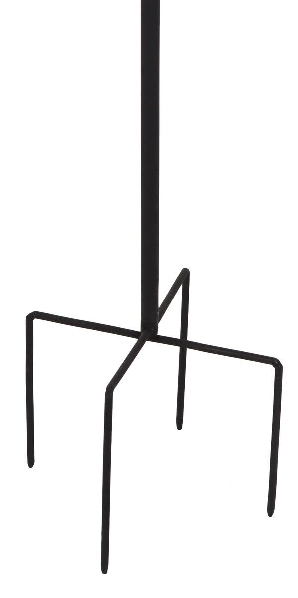 Windrad Metall Doppelt Windspiel Gartendeko Balkon Terrasse gelb/gold Ø38x20cm H180cm