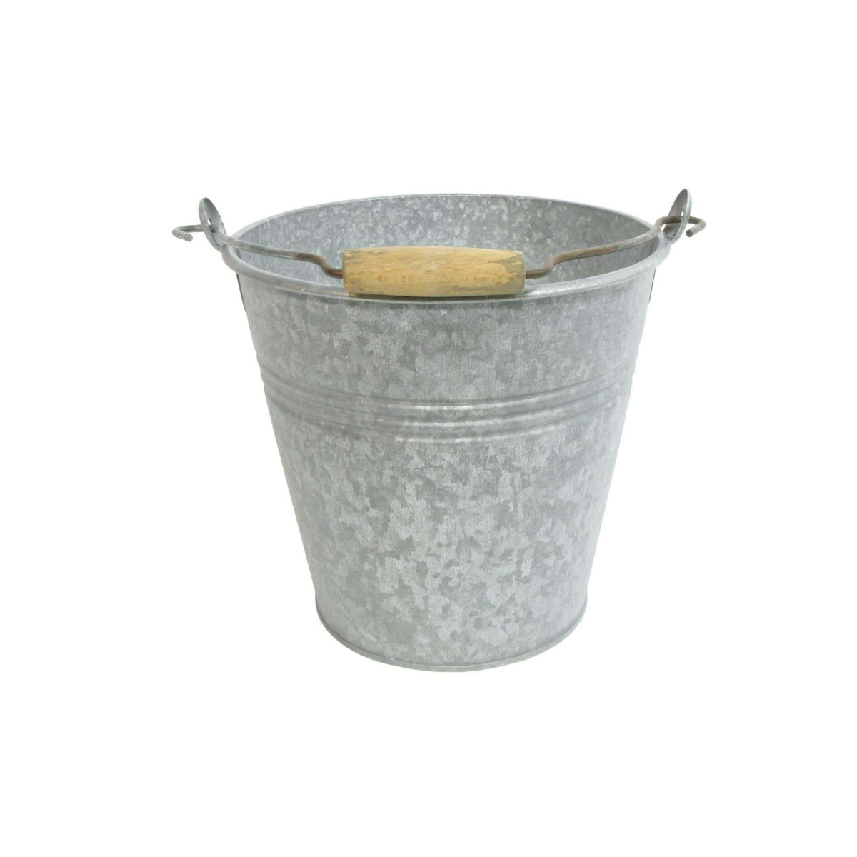 Zink Eimer mit Henkel Metall Ø23+30cm H21+30cm Pflanzkübel 2Größen wählbar