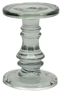 Glas Kerzenleuchter Kerzenständer Ø11cm H15cm grün