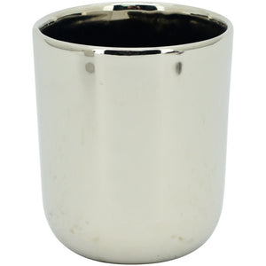 Übertopf silber ArgenT Ø11 cm Keramik