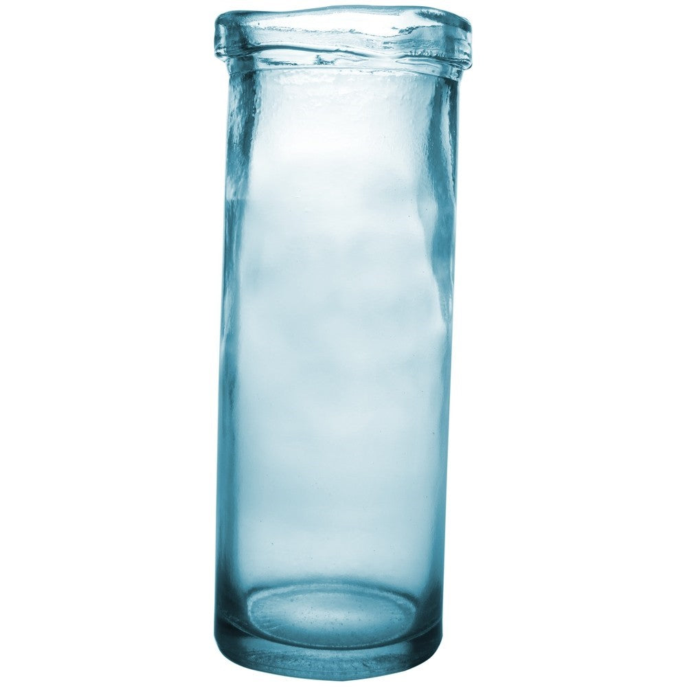 Vase VERRE Glasvase Ø12cm H28cm sky blau