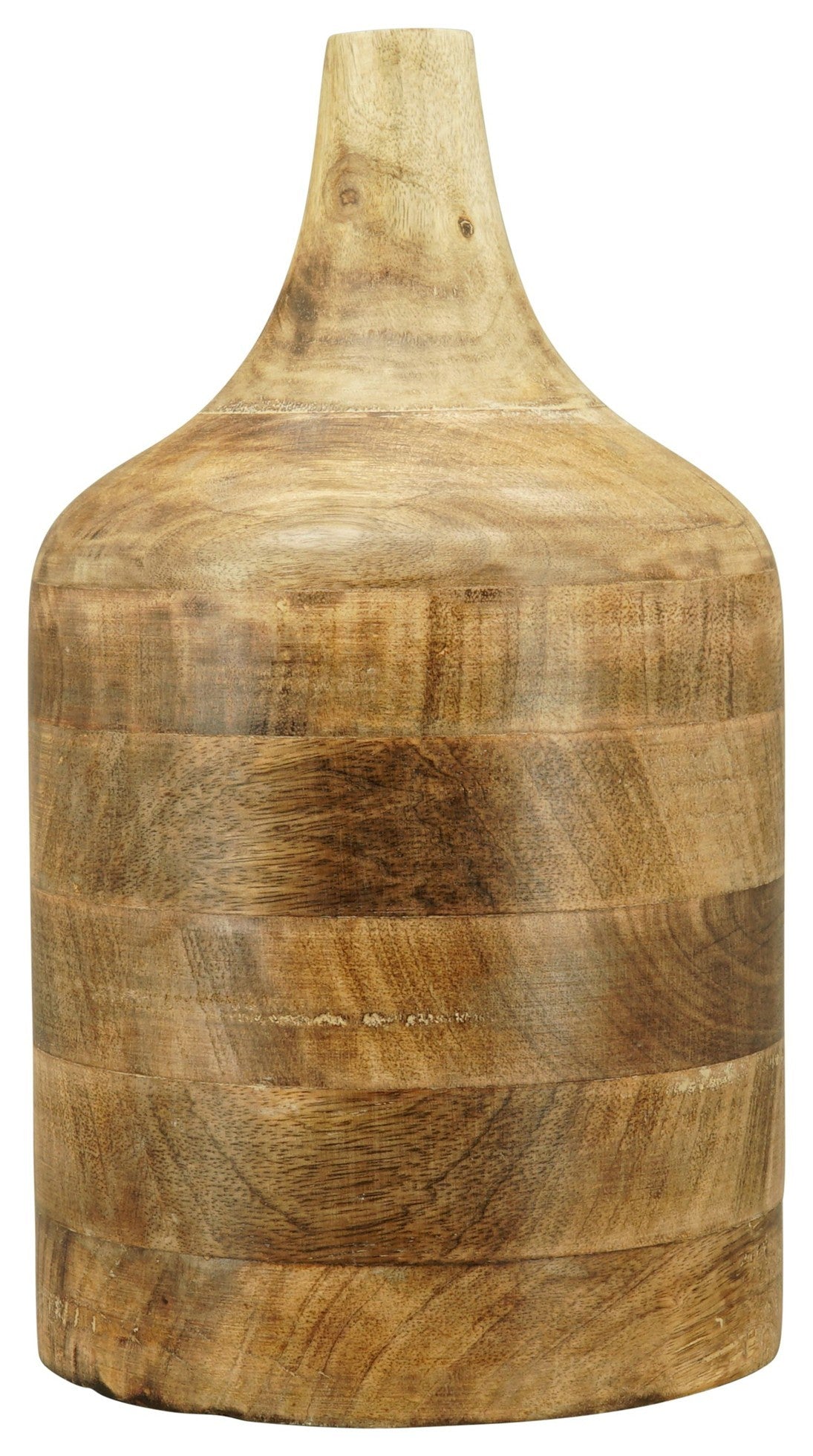 Blumenvase Holz "DOST" natur Vase Ø17cm H30cm