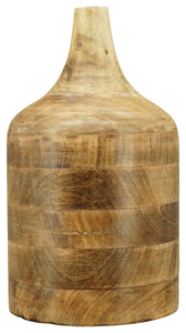 Blumenvase Holz "DOST" natur Vase Ø17cm H30cm