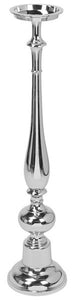 Kerzenleuchter Aluminium silber glänzend H83 cm