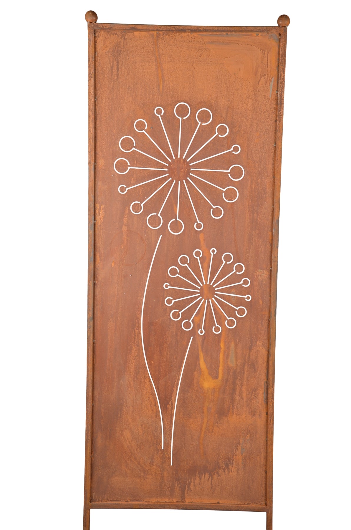 Stele Metall "Pusteblume" Sichtschutz Edelrost in 3 Größen wählbar