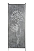 Stele Pusteblume grau Metall in 3 Größen