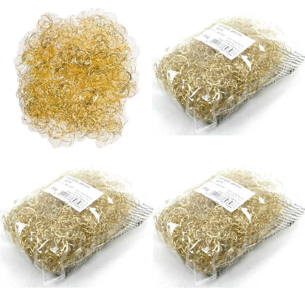 Engelshaar metallic gold 4Btl. a 20gr. Lametta