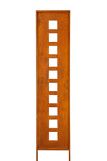 Lade das Bild in den Galerie-Viewer, Stele Metall &quot;Quadrat&quot; Sichtschutz Edelrost in 2 Größen wählbar
