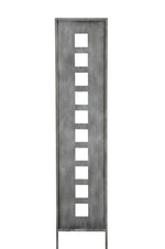 Lade das Bild in den Galerie-Viewer, Stele mit Quadraten grau Metall 2 Größen wählbar
