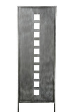 Lade das Bild in den Galerie-Viewer, Stele mit Quadraten grau Metall 2 Größen wählbar
