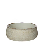 Lade das Bild in den Galerie-Viewer, Schale DUKE Keramik creme/gold Ø18cm H7cm Pflanzschale
