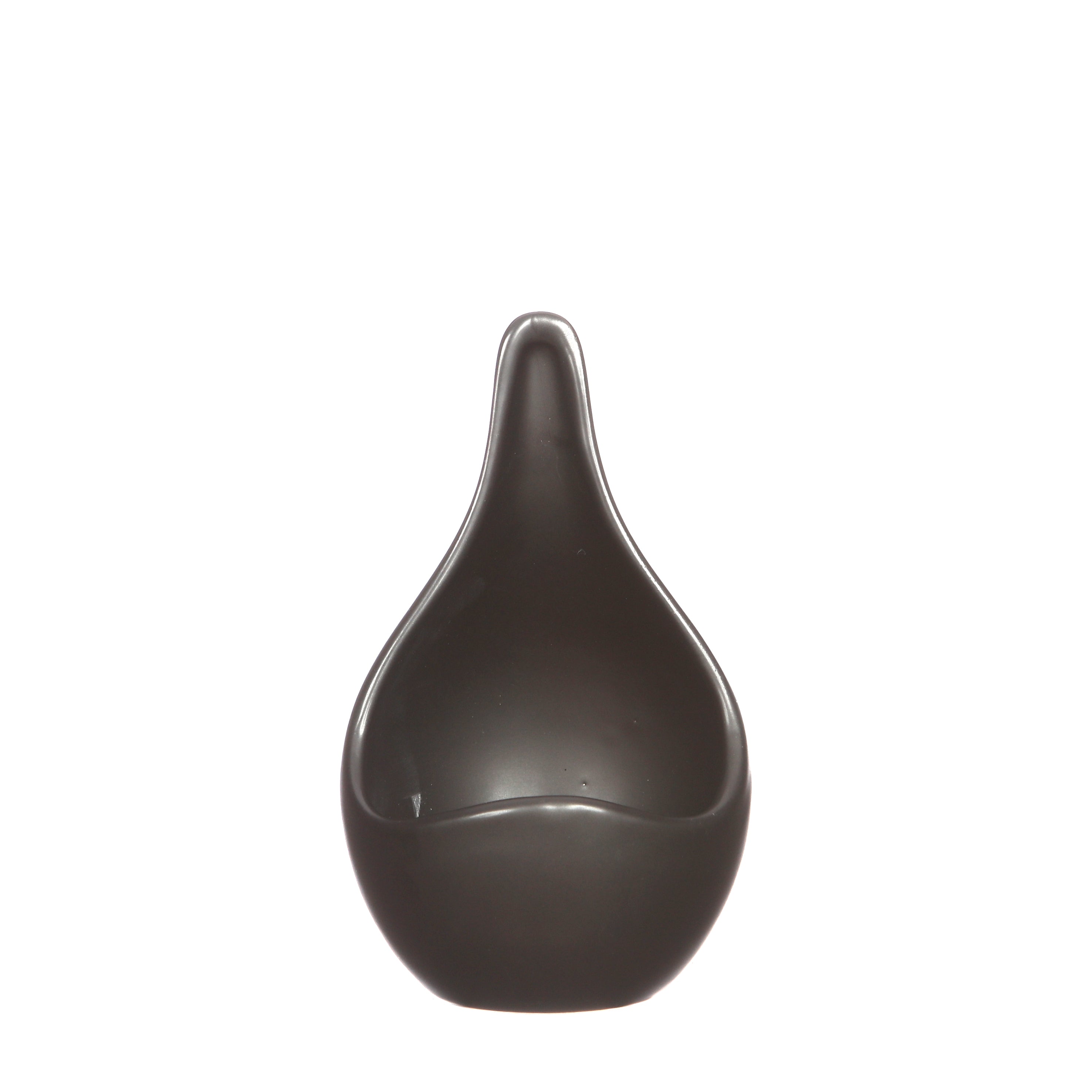 Pflanzschale TROPFEN schwarz Keramik 3 Größen Ø9cm+12cm+14cm