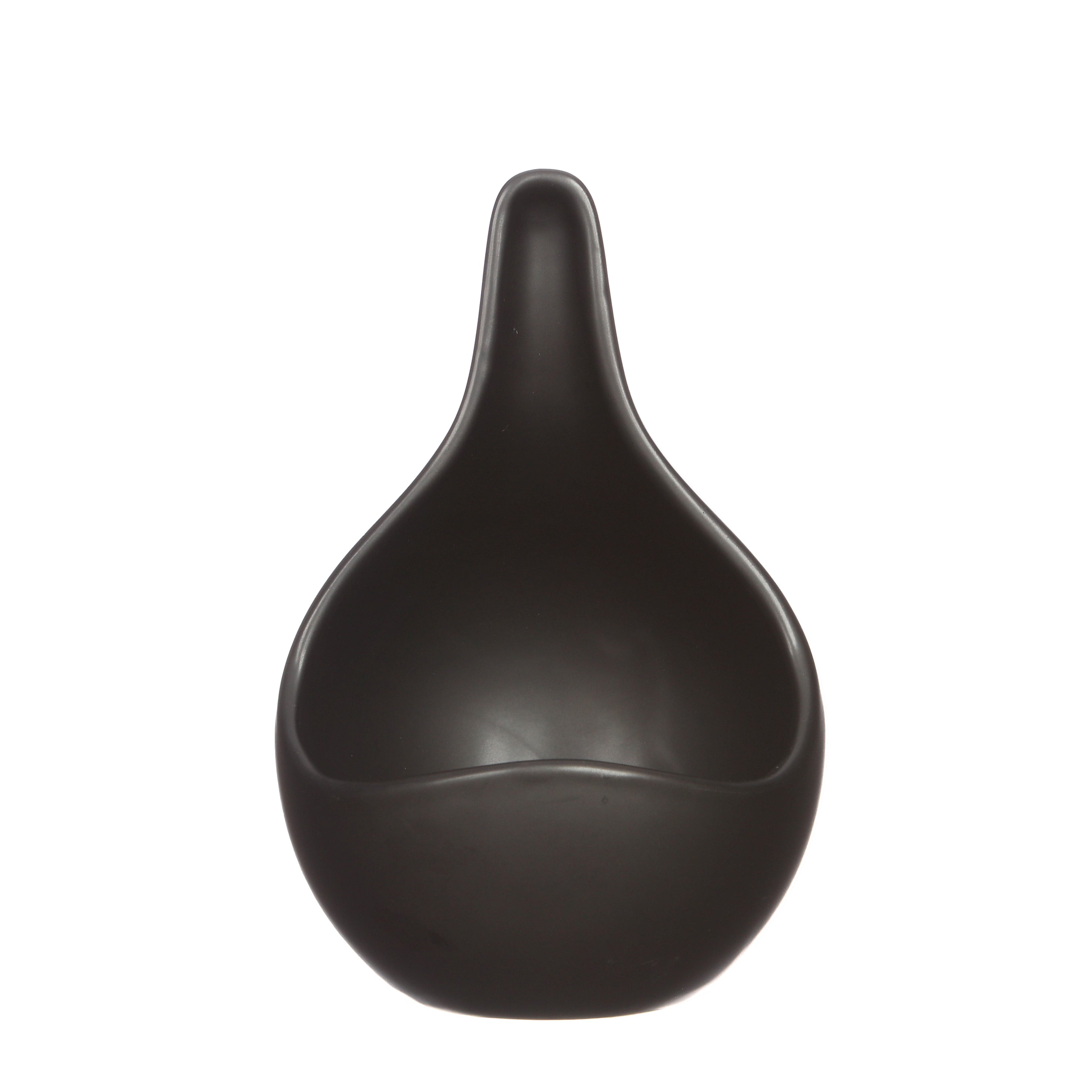 Pflanzschale TROPFEN schwarz Keramik 3 Größen Ø9cm+12cm+14cm