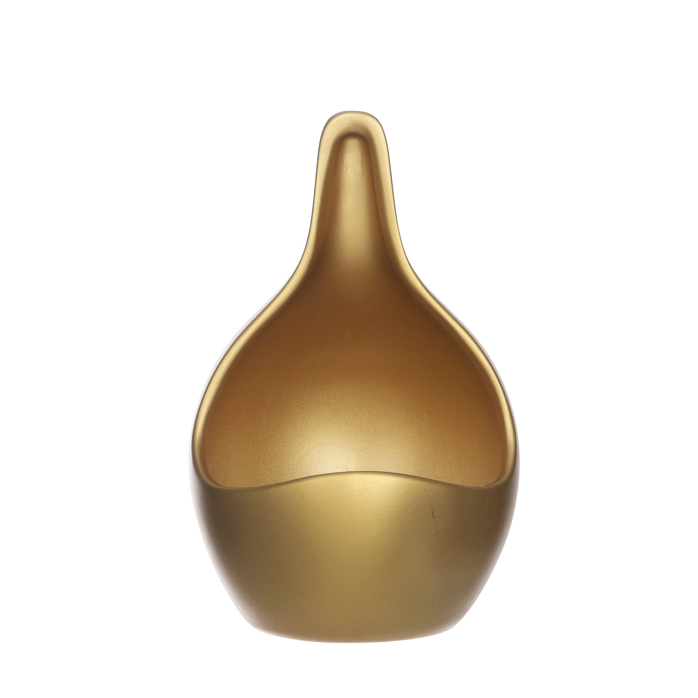 Pflanzschale TROPFEN gold Keramik 3 Größen Ø9cm+12cm+14cm