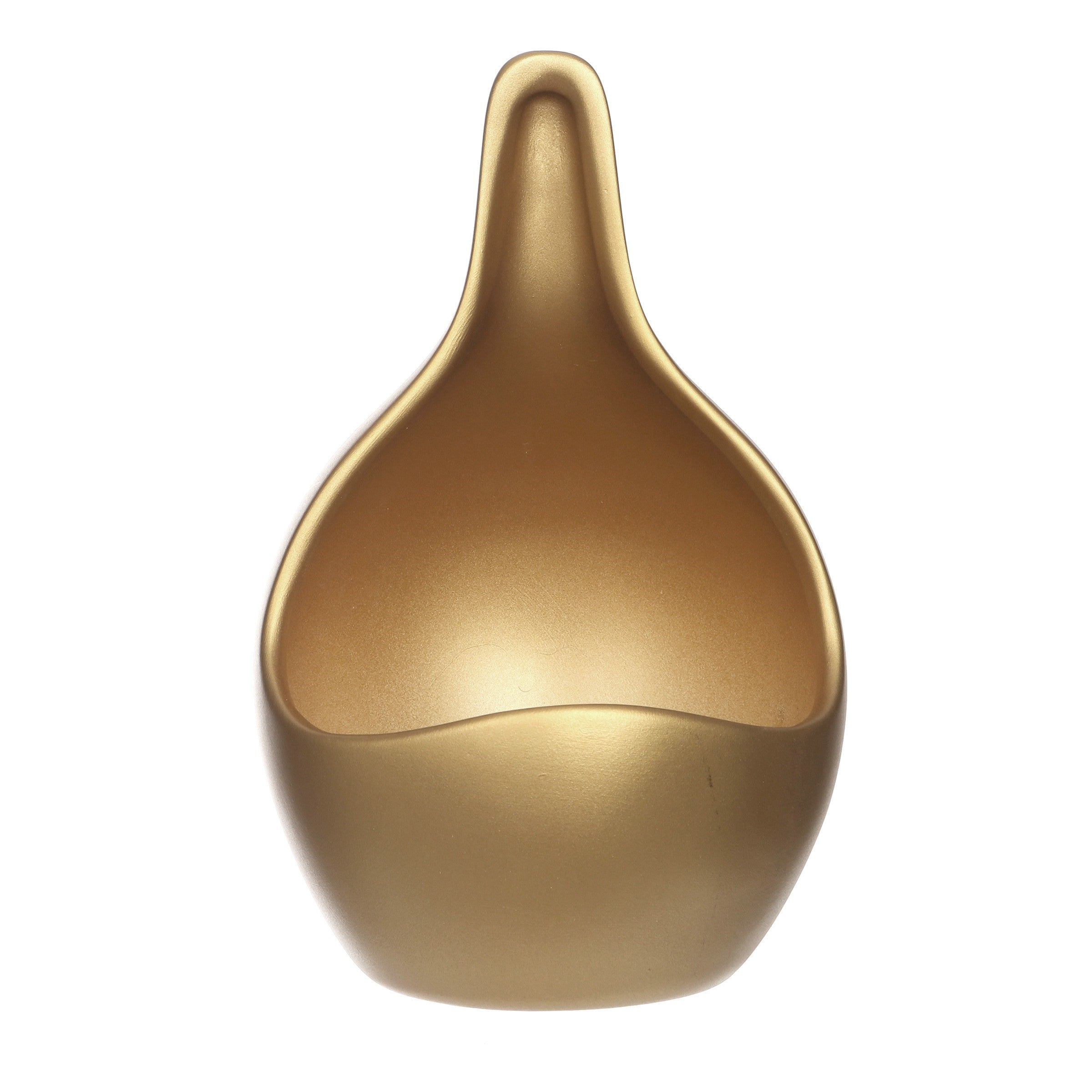 Pflanzschale TROPFEN gold Keramik 3 Größen Ø9cm+12cm+14cm