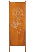 Stele Metall "Pusteblume" Sichtschutz Edelrost in 3 Größen wählbar