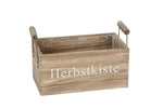 Lade das Bild in den Galerie-Viewer, Pflanzkasten Holz &quot;Herbstkiste&quot; natur gewischt
