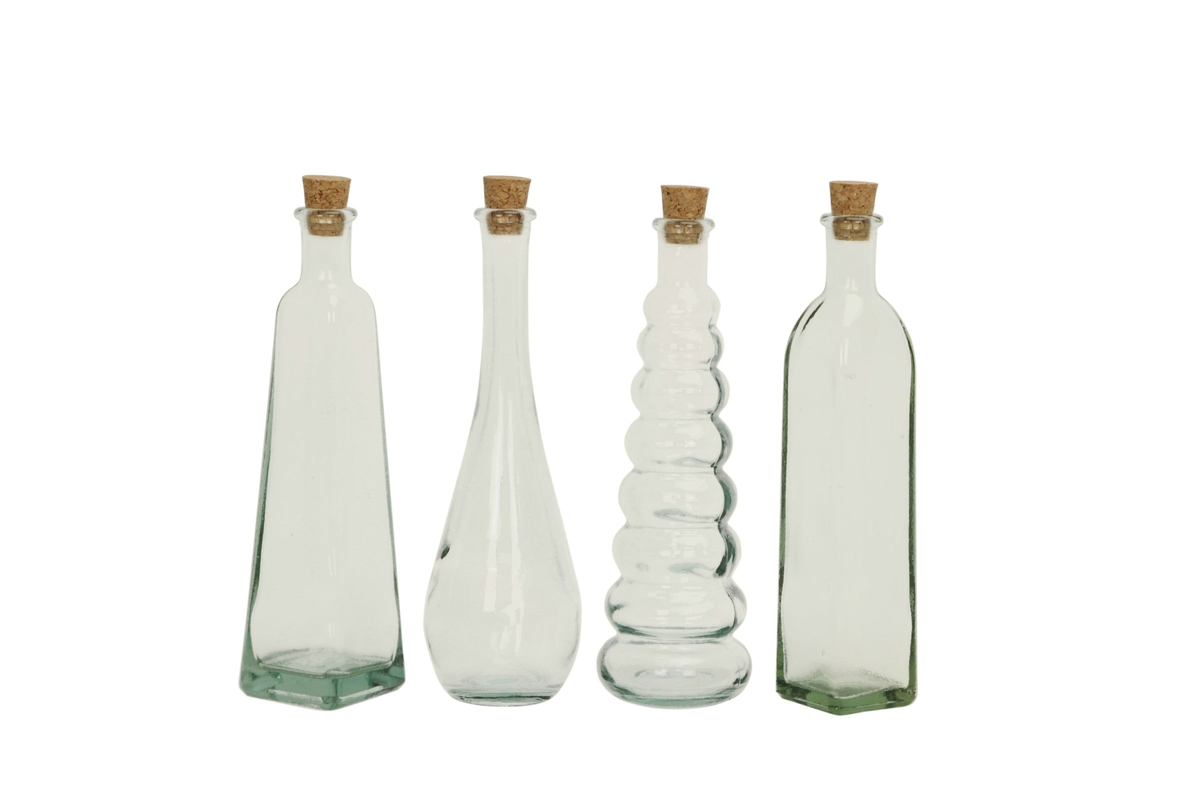 Glasflasche mit Korken 4 Modelle Glas klar Ø5cm H18cm