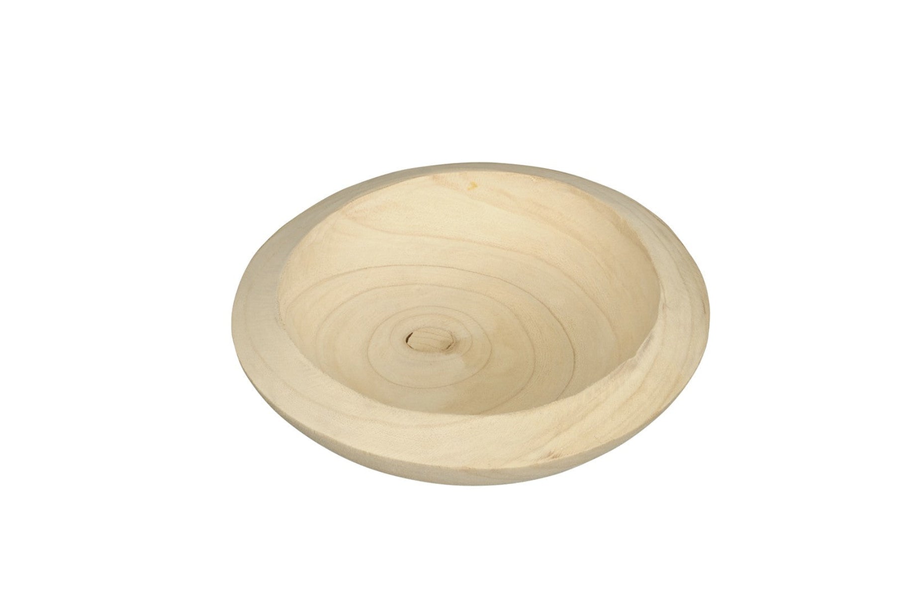 Schale rund Holz Holzschale natur Dekoschale Ø27+31cm H7+8,5cm 2Größen wählbar