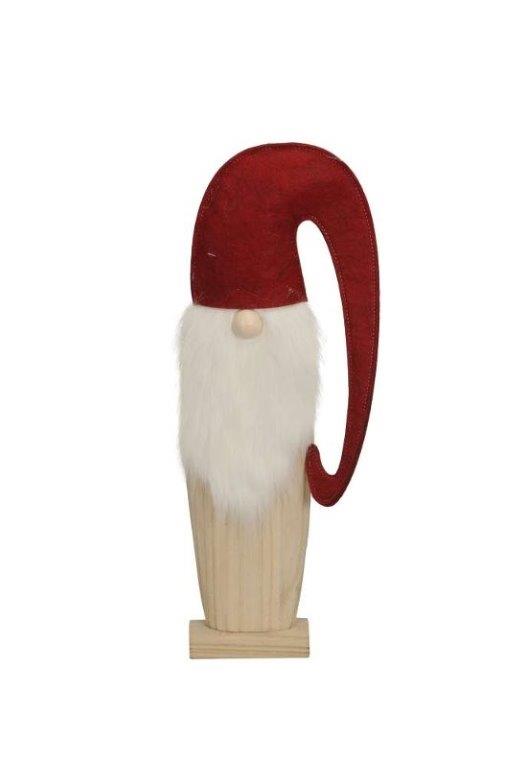 Wichtel stehend Holz Filz rot Weihnachtswichtel Mütze 2 Größen wählbar