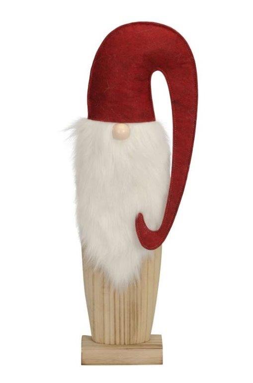 Wichtel stehend Holz Filz rot Weihnachtswichtel Mütze 2 Größen wählbar