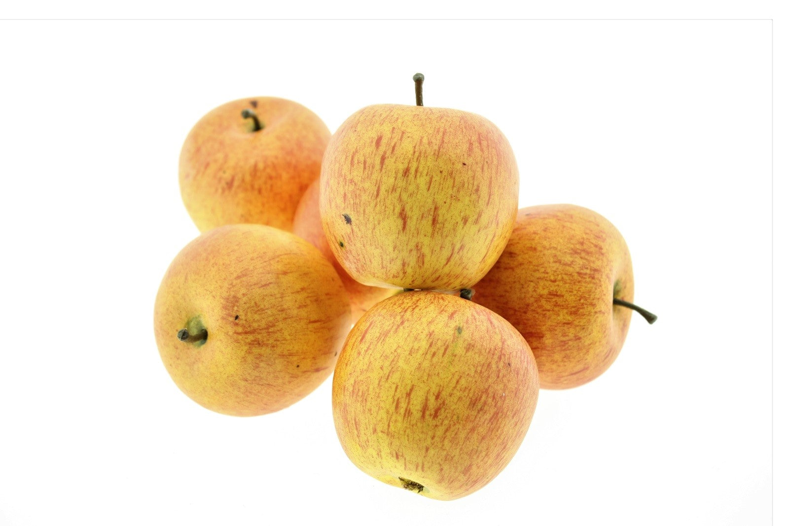 Deko Apfel orange künstlich Ø6 cm Box / 6 Stück