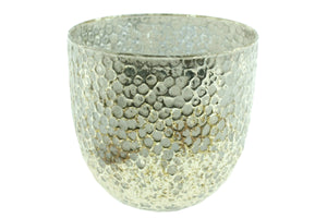 Windlicht Glas 2TONE gold/creme  Ø14cm H15cm