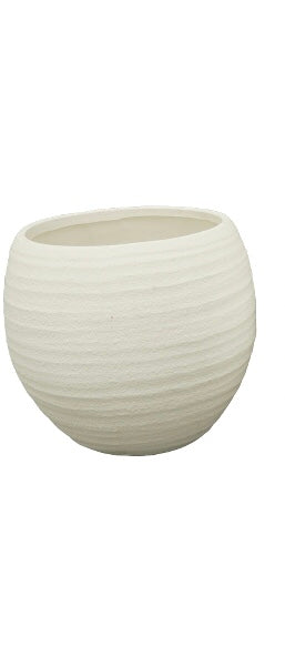 Topf "MITE" Blumentopf weiß Übertopf Ø14,5cm + 19cm