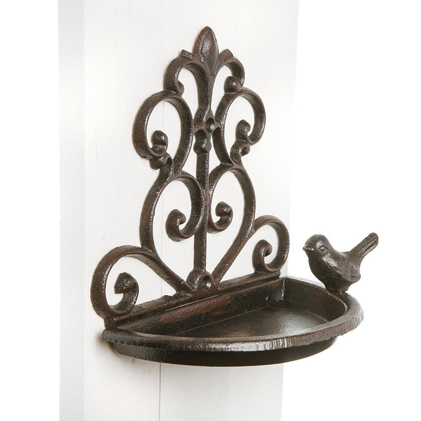 Vogeltränke für an die Wand Gusseisen H18 cm