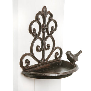 Vogeltränke für an die Wand Gusseisen H18 cm