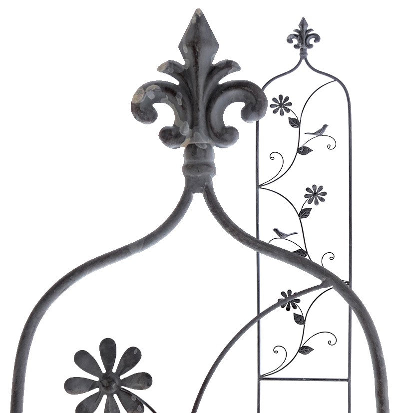 Rankhilfe LILIE grau Spalier H112cm