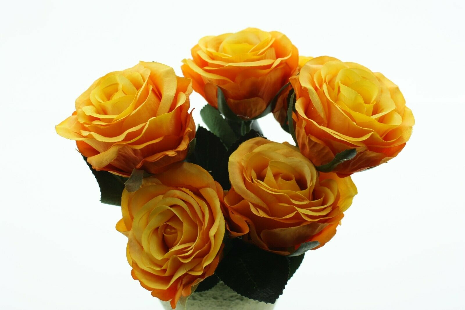 Rose 6x Madame mandarin L37 cm