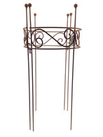 Lade das Bild in den Galerie-Viewer, Staudenhalter Staudenbinder halbrund 38x15xH78cm Pflanzenstütze Metall rost
