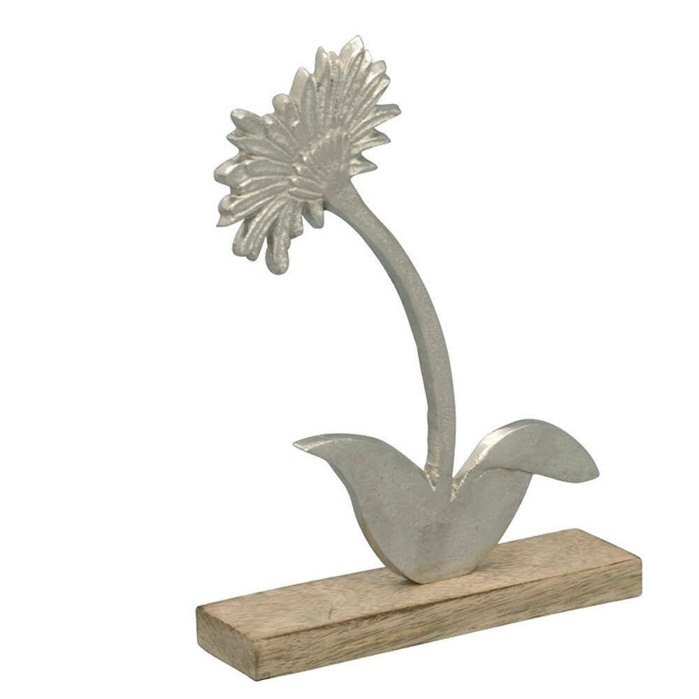 Pusteblume Aluminium silber PURI H32 cm