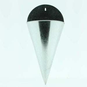 Zink Wandampel Metall Spitztüte B19cm L30cm