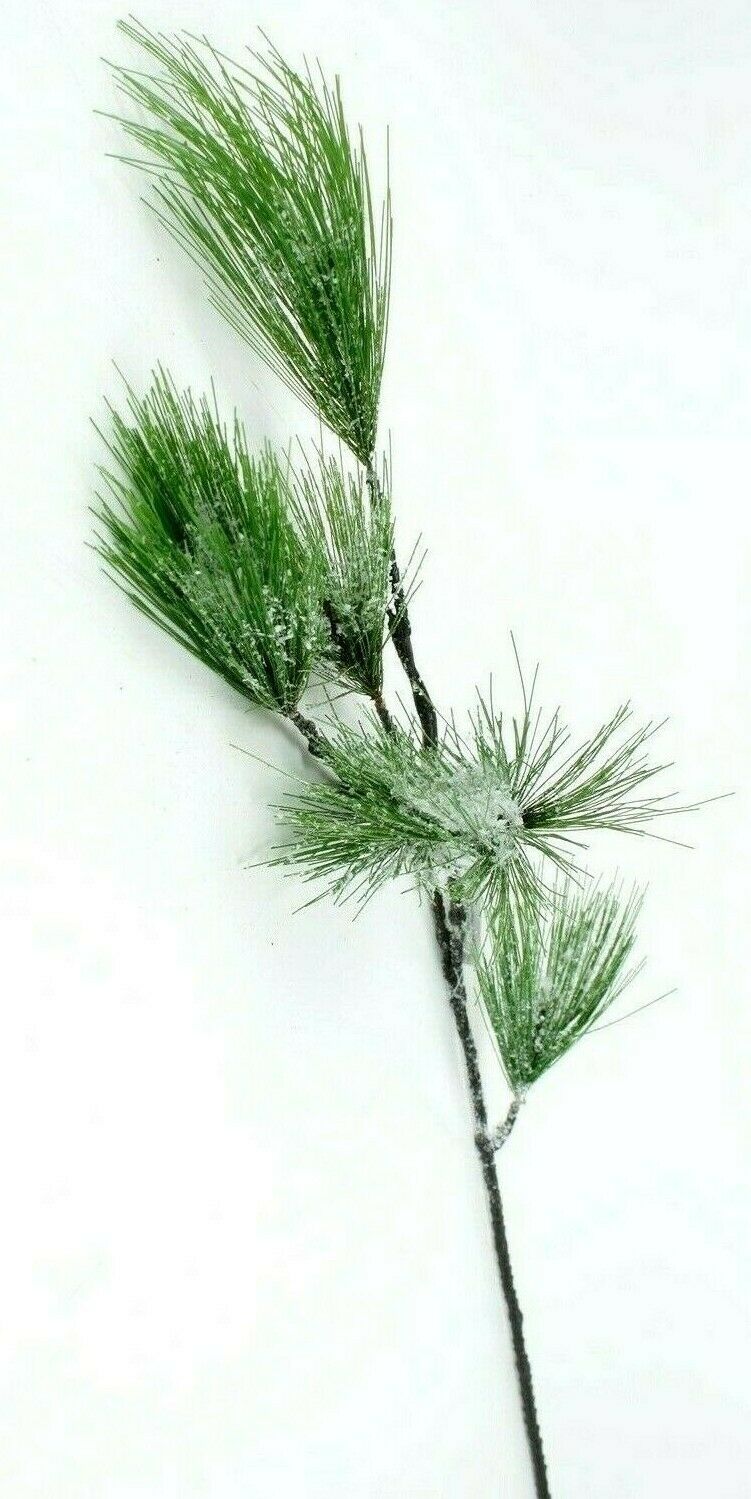 Kiefernzweig XXL grün beeist L75cm Kiefer 3Stck. Tanne